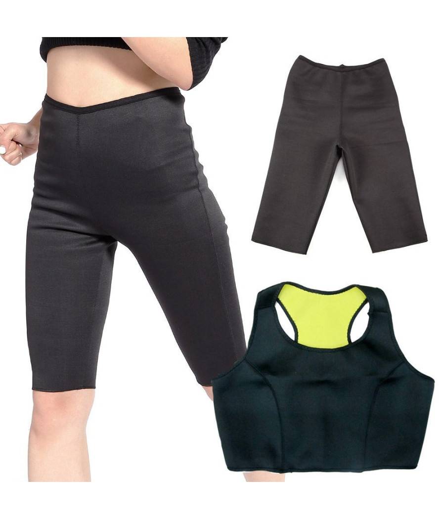 Top E Pantalone Fitness Hot Shapers Palestra Neotex Pancia Piatta Perdi Peso Tg. - L-0