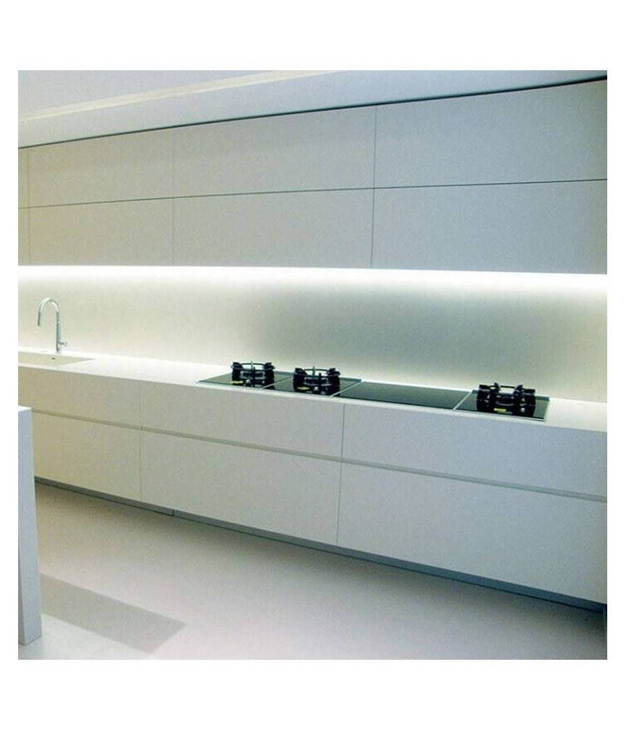 Plafoniera Led Neon T5 Sottopensile Vetro Trasparente 30 Watt 150 Cm - -Bianco Freddo --2