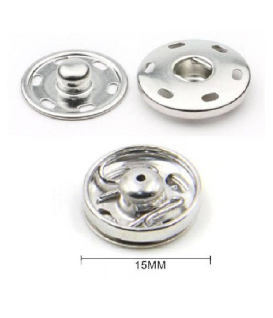 Set 12 Paia Di Bottoni Automatici A Pressione ø 15 Mm Accessori Per Cucito 52987 --1
