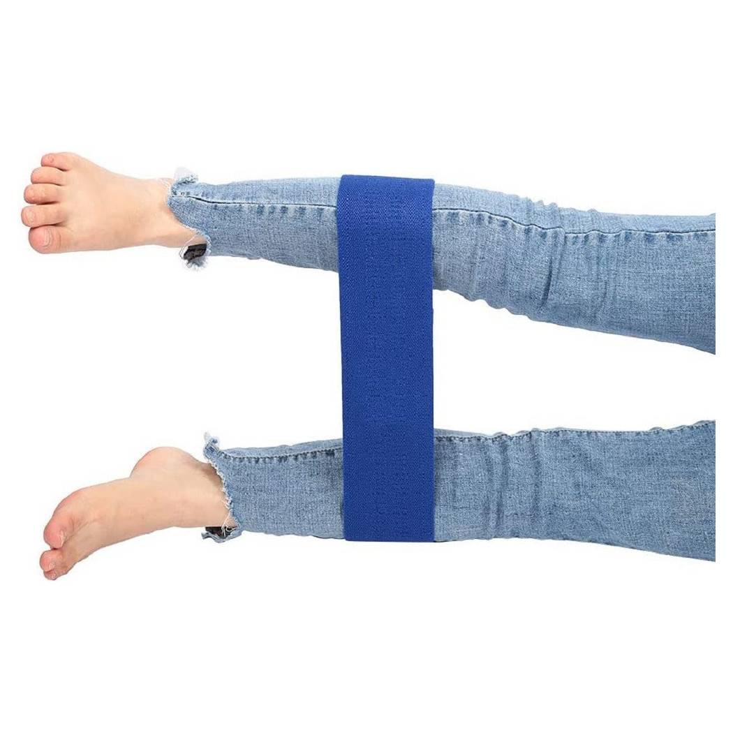 Fascia Elastica Esercizi Bande Resistenza Allenamento Yoga Fitness Antiscivolo - Blu M-2