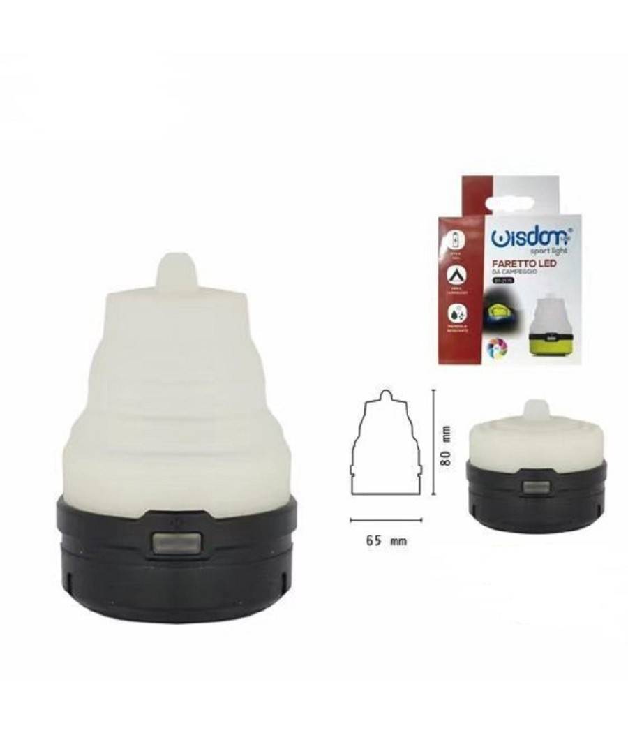 Faretto Led Da Campeggio Rgb 7 Colori Luce Appendibile Richiudibile Ip20 Dt-2175 --0