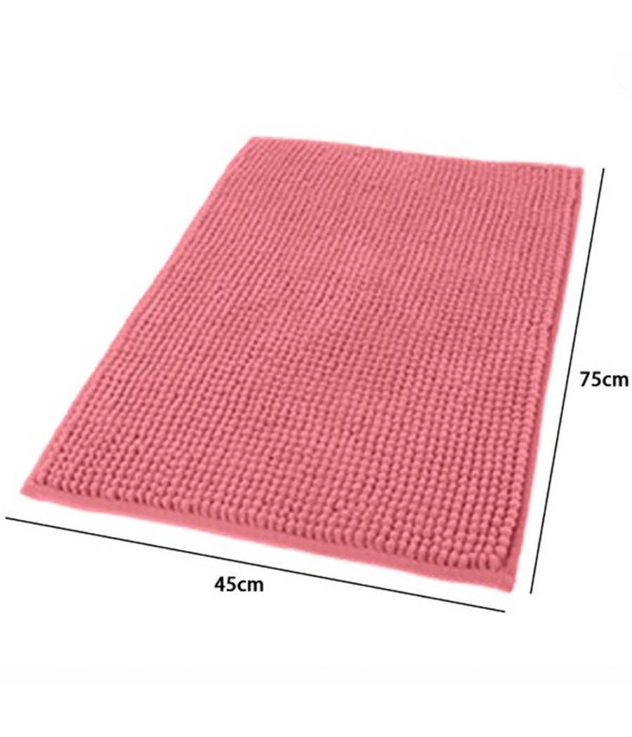 Tappeto Tappetino Per Bagno Arredo Accessorio 45 X 75 Cm Rosa In Tessuto 69949 --1