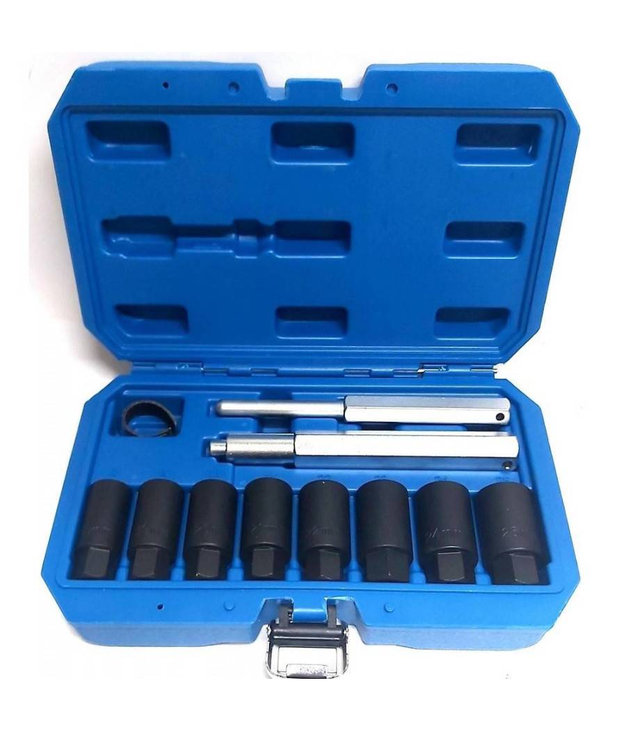 Set 10pz Bussole Coniche Smontaggio Cerchi In Lega Bulloni Antifurto Kit Bussola --1