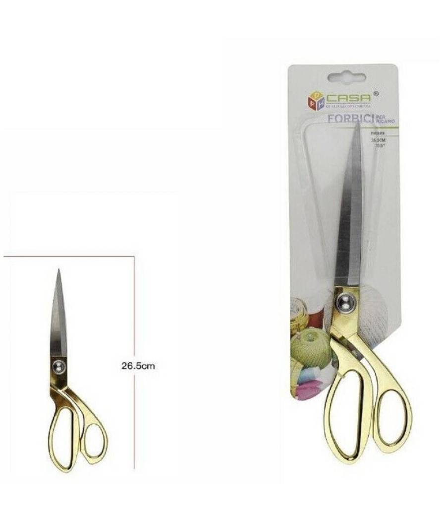 Forbici Forbice Ricamo Sartoria Sarto Cucito Professionali 26,5cm 10,5″ 65045 --0