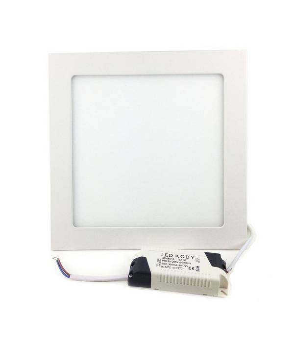 Pannello Faretto Tondo O Quadrato A Led Da 6 A 25 W Ad Incasso Luce Freddo Caldo - -Bianco Caldo-18 Watt -Quadrato -