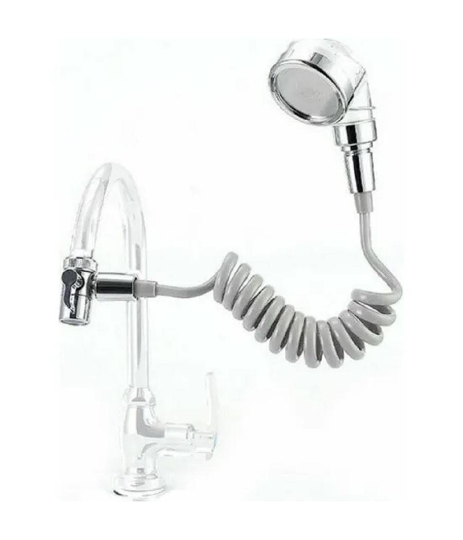 Soffione Telefono Doccia Per Rubinetto Bagno Cucina Con Spirale Elastica Q-hs1 --0