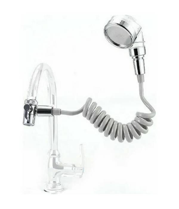 Soffione Telefono Doccia Per Rubinetto Bagno Cucina Con Spirale Elastica Q-hs1 -