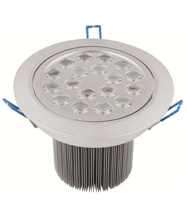 Faretto Faro A Led 3w 5w 7w 9w 12w 15w 18w A Incasso Con Molla Luce Calda Fredda - -Bianco Caldo-18 Watt