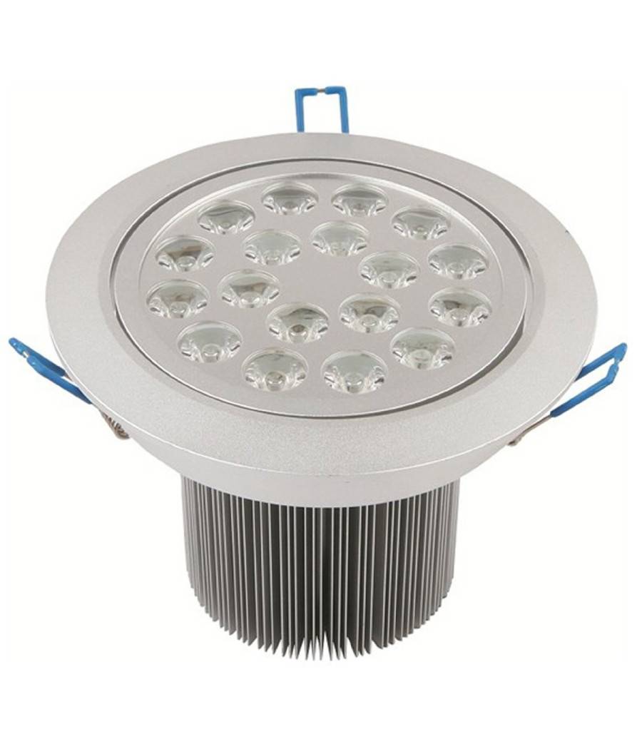 Faretto Faro A Led 3w 5w 7w 9w 12w 15w 18w A Incasso Con Molla Luce Calda Fredda - -Bianco Caldo-18 Watt-0