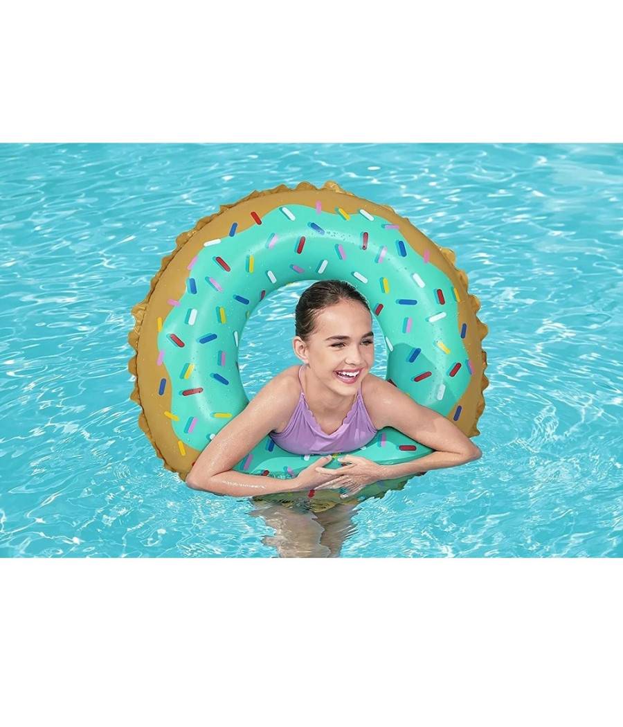 Salvagente Ciambella Gonfiabile Fashion 91 Cm Donut Dolce Per Mare Piscina 36300 --0