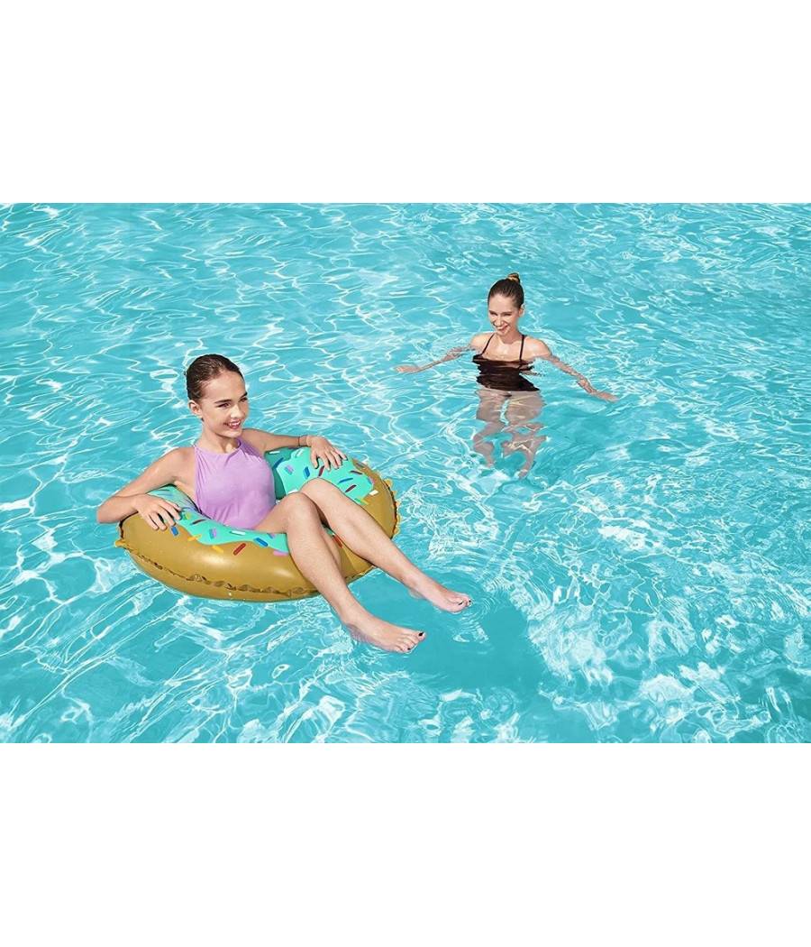 Salvagente Ciambella Gonfiabile Fashion 91 Cm Donut Dolce Per Mare Piscina 36300 --2