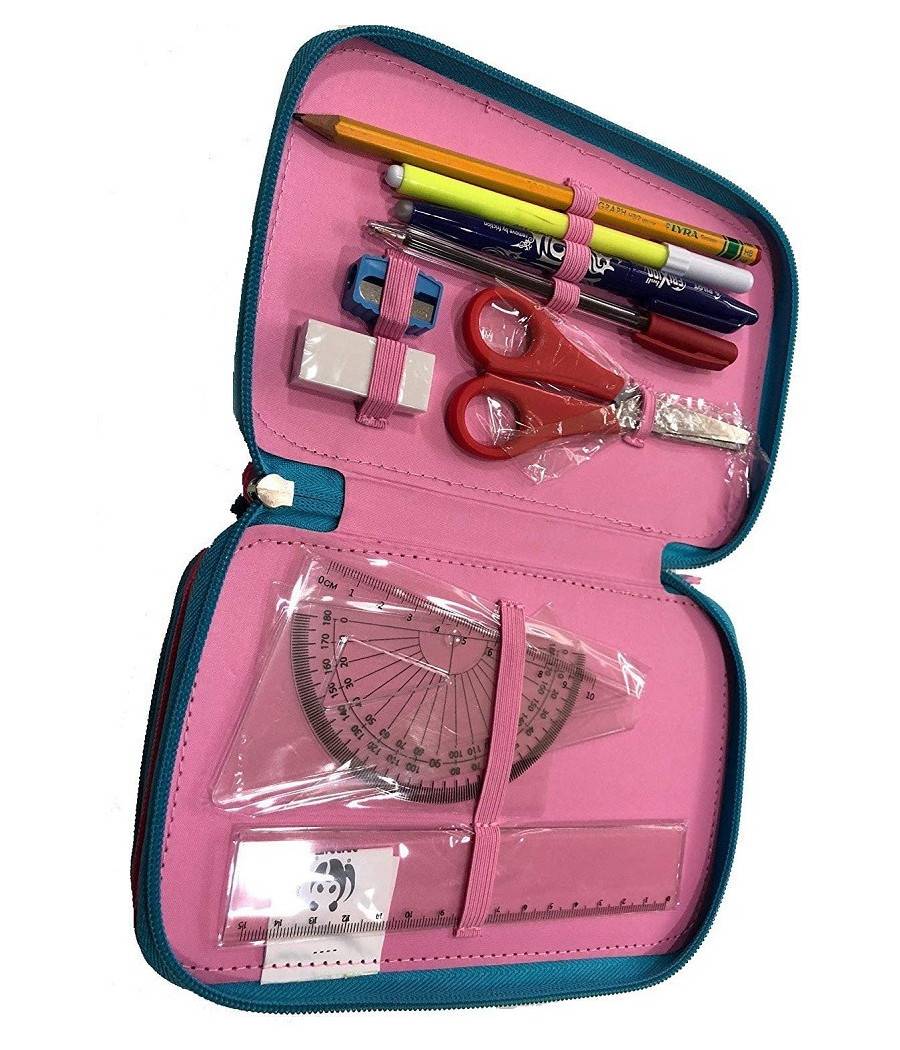 Astuccio Porta Penne 3 Zip Cerniere Wwf Panini Collezione Portapastelli Scuola --1