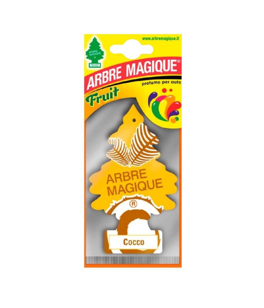 Arbre Magique Mono Deodorante Profumatore Per Auto Profumazione Fragranza Cocco --0