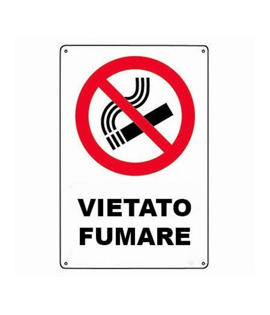 Cartello Vietato Fumare Segnaletica Direzionale Sicurezza Avvertimento Plastificato --0