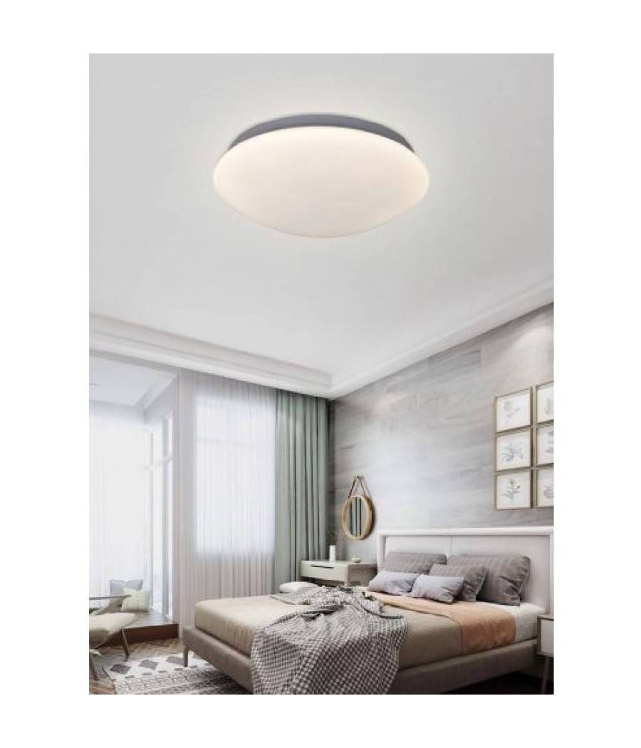 Lampadario Da Soffitto Plafoniera Led 36 W Cupola Diversi Toni Di Luce C01-36 - -Bianco Naturale --0