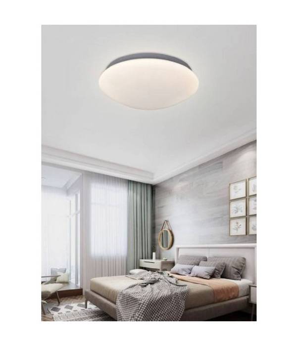 Lampadario Da Soffitto Plafoniera Led 36 W Cupola Diversi Toni Di Luce C01-36 - -Bianco Naturale -