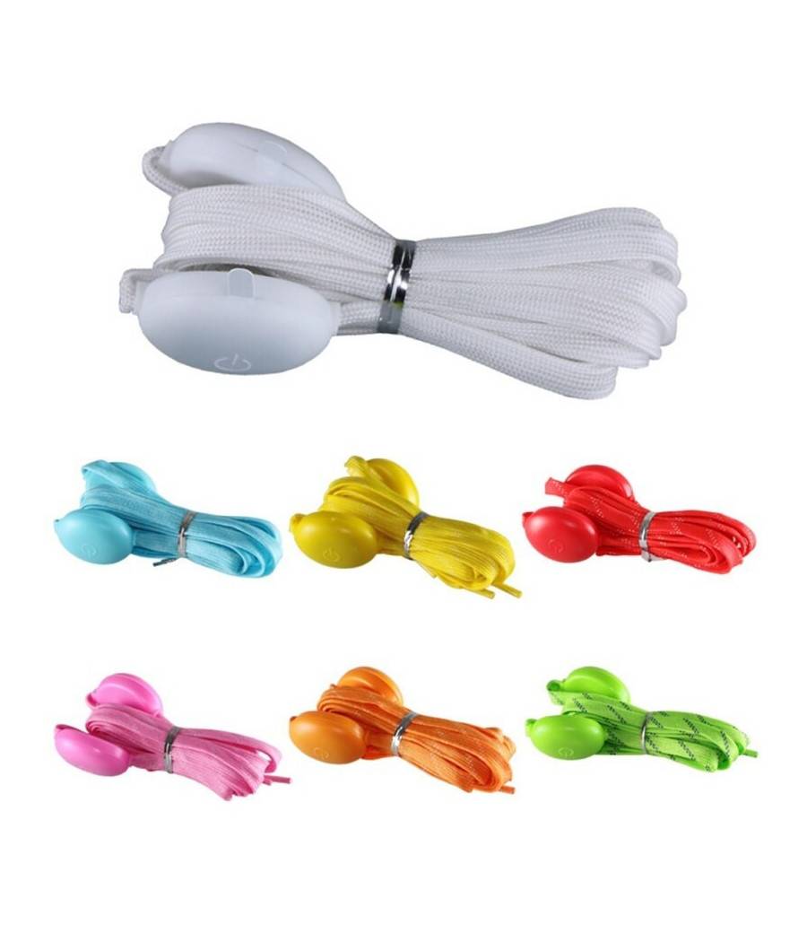 Coppia Di Lacci Piatti Per Scarpe Colorati Con Luci A Led Stringhe Sneaker --2