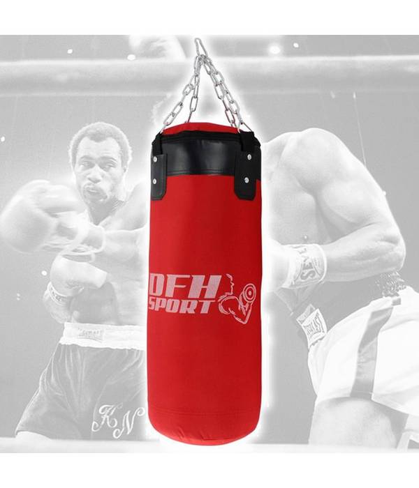 Sacco Boxe Pieno Per Allenamento Pugilato Mma Kick Boxing Con Catene 60 Cm X 35 -
