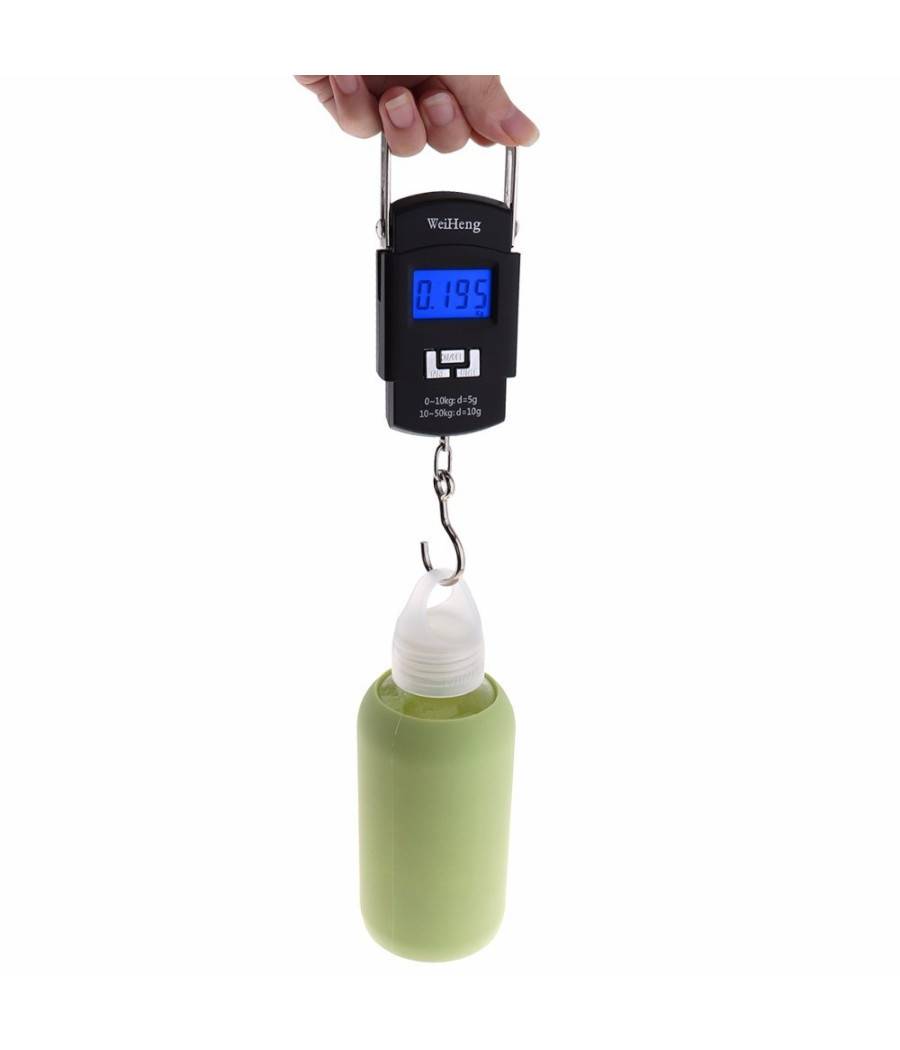 Bilancia Portatile Elettronica Per Pesca Caccia Pesa Bagagli 50 Kg Wh-a08 --4
