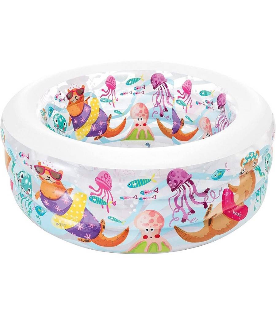 Piscina Baby Aquarium Gonfiabile Multicolore 152 X 56cm Per Bambini Estate 58480 --0