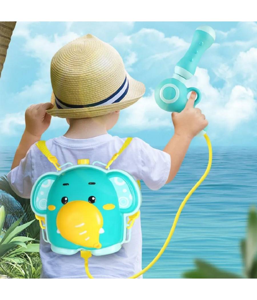 Zaino Con Pistola Ad Acqua Elefante Per Estate Piscina Spiaggia Giochi Bambini --1