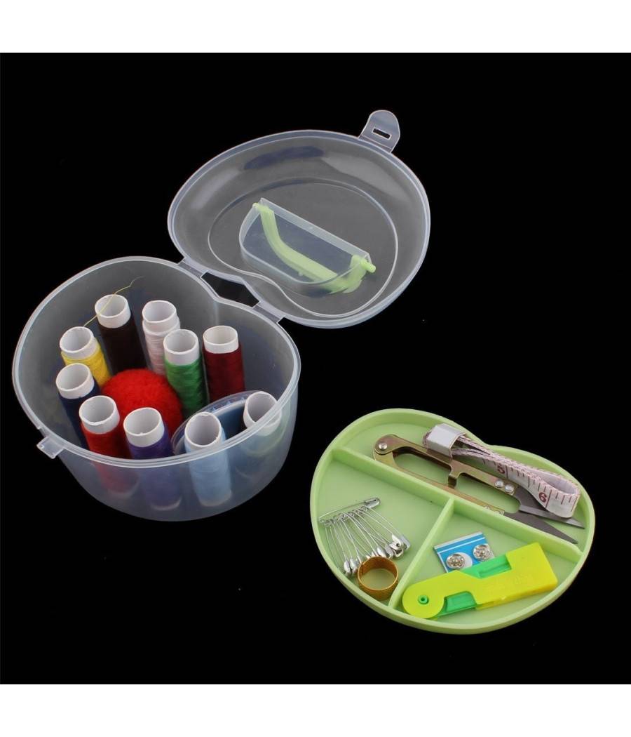 Kit In Plastica A Forma Di Cuore Per Cucire Da Viaggio Necessary Kit Cucito --1