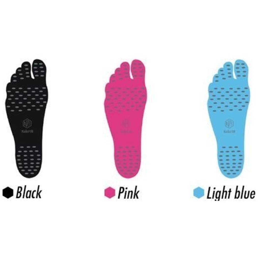 Solette Nake Fit Estate Mare Sabbia Scogli Suolette Adesivo Protezione Piedi - Nero M (36-39)-1