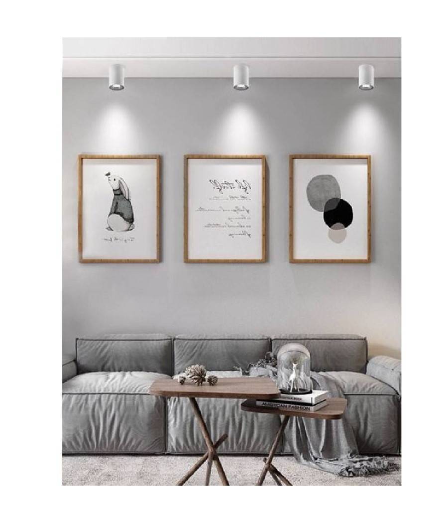 Faretto Plafoniera Soffitto 20w Applique Cilindro Led Cob Vari Toni Luce F20w-5b - -Bianco Freddo --0