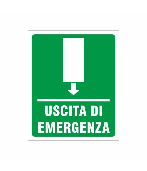 Cartello Uscita Di Emergenza Segnaletica Direzionale Sicurezza Avvertimento -