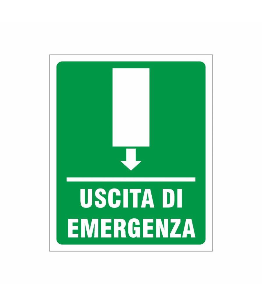 Cartello Uscita Di Emergenza Segnaletica Direzionale Sicurezza Avvertimento --0