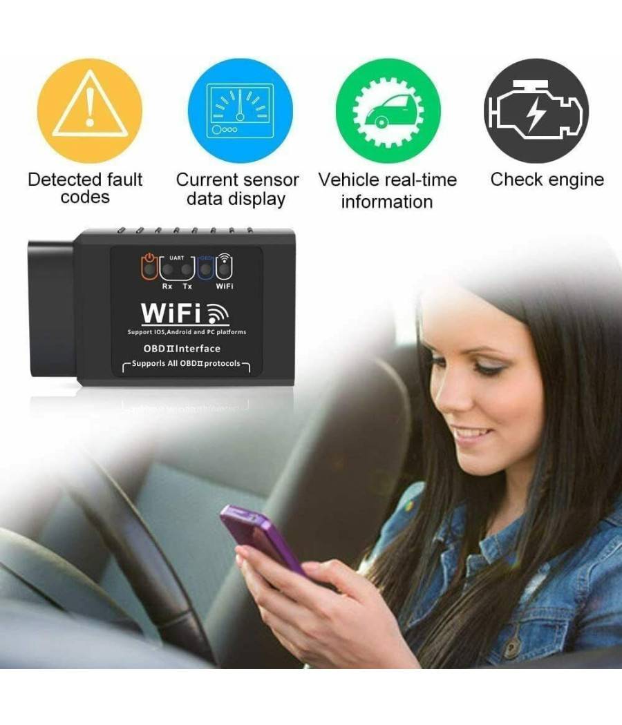 Obd2 Auto Code Lettore Codici Scansione Problemi Wireless Android Windows Wifi --4
