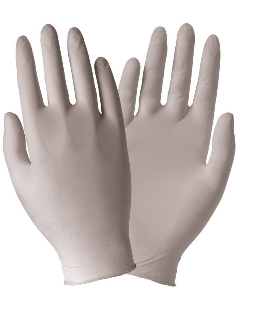 Set 100 Pezzi Guanti In Lattice Monouso Polvere Taglia M Medium 7/7.5 Skin Latex --0