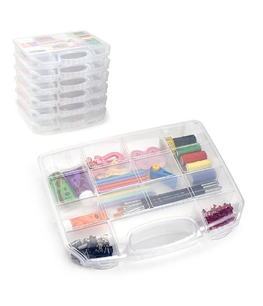 Valigetta Neptuno Kit Accessori Per Cucito Pittura Scuola Hobby Scomparti 12056 --0