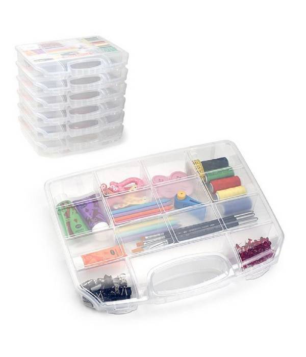 Valigetta Neptuno Kit Accessori Per Cucito Pittura Scuola Hobby Scomparti 12056 -