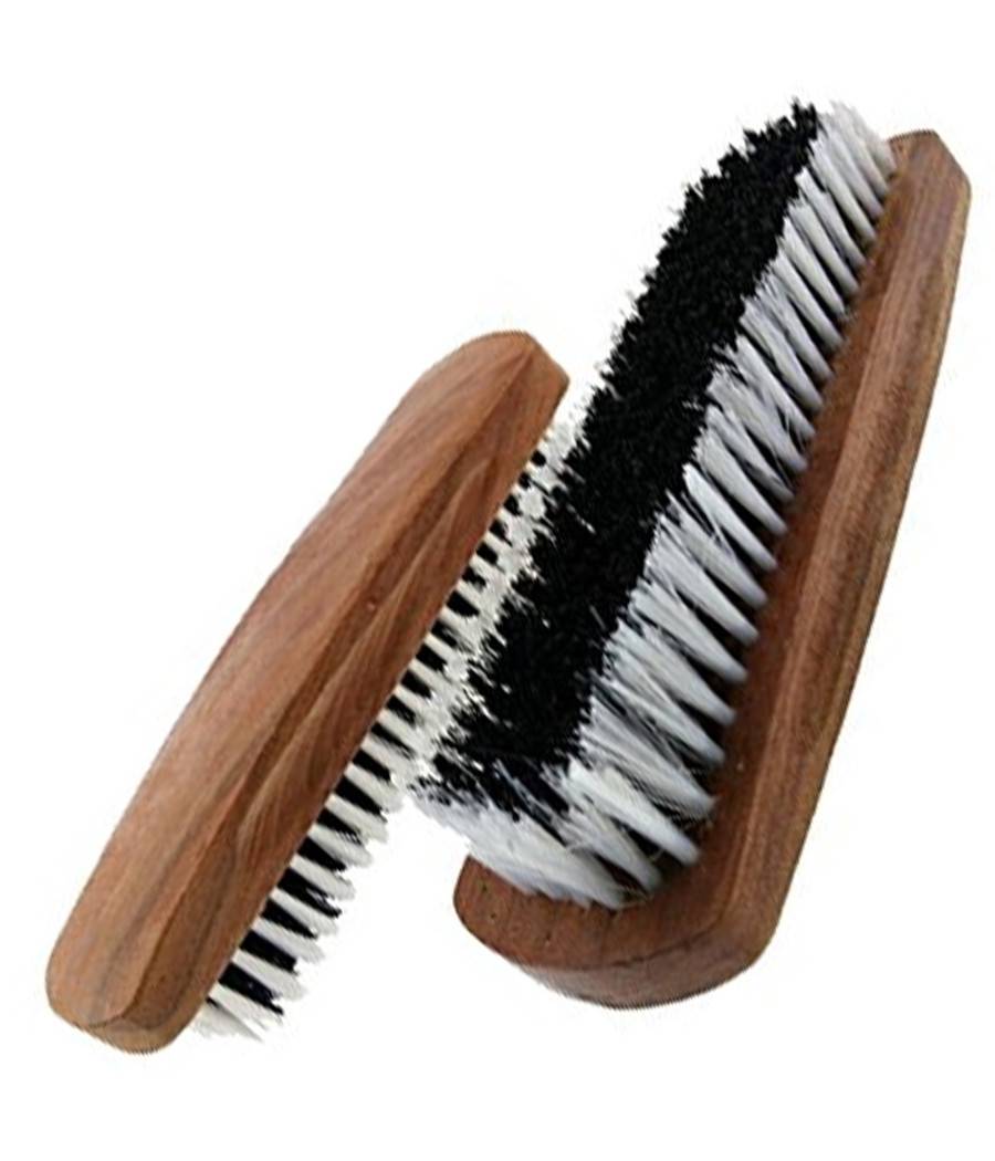 Spazzola Setole Per Pulizia Lucidatura Scarpe Con Manico In Legno --0