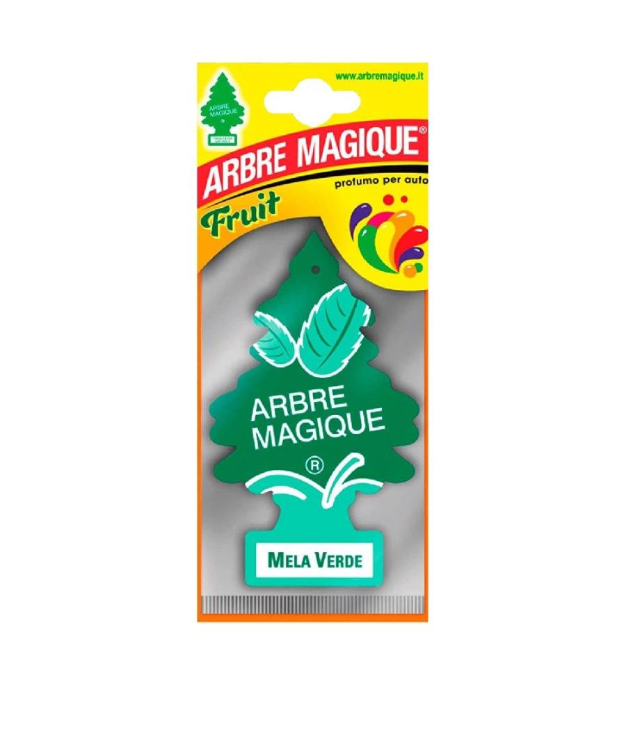 Arbre Magique Mono Deodorante Profumatore Auto Profumazione Fragranza Mela Verde --0
