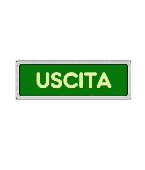 Cartello Uscita Exit Segnaletica Sicurezza Avvertimento Plastificato -