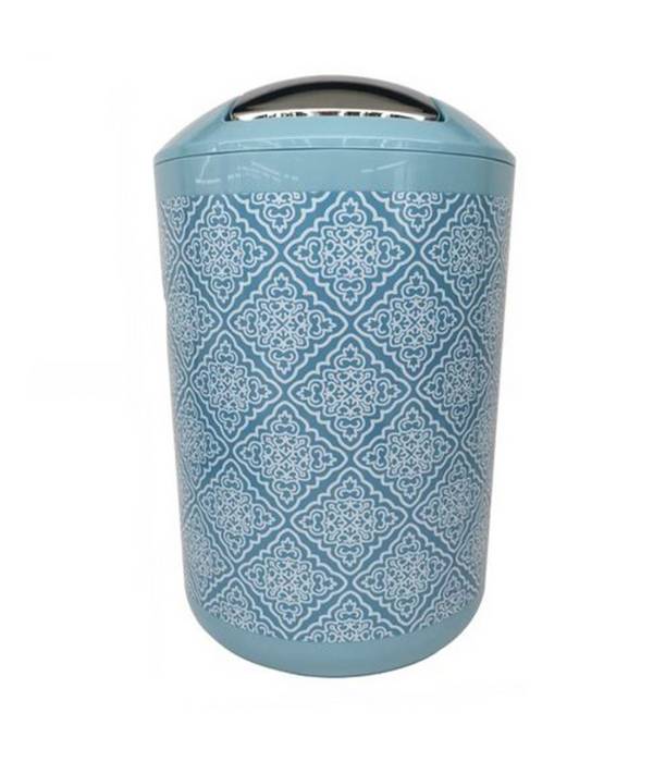Pattumiera Cestino Secchio Rifiuti Accessorio Arredo Bagno Celeste Maioliche 87030 -