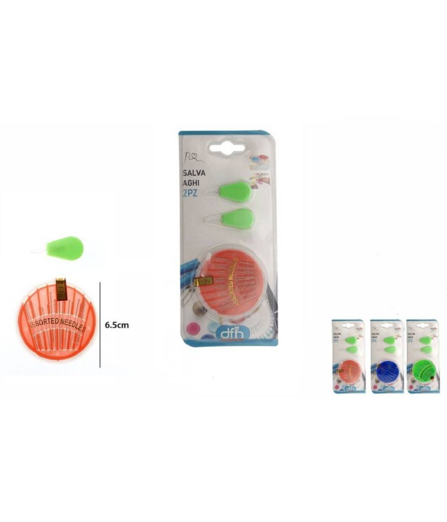Kit Aghi Da Cucito Ago Misura Con 2 Infila Salva Aghi Sartoria Accessori 53242 --0