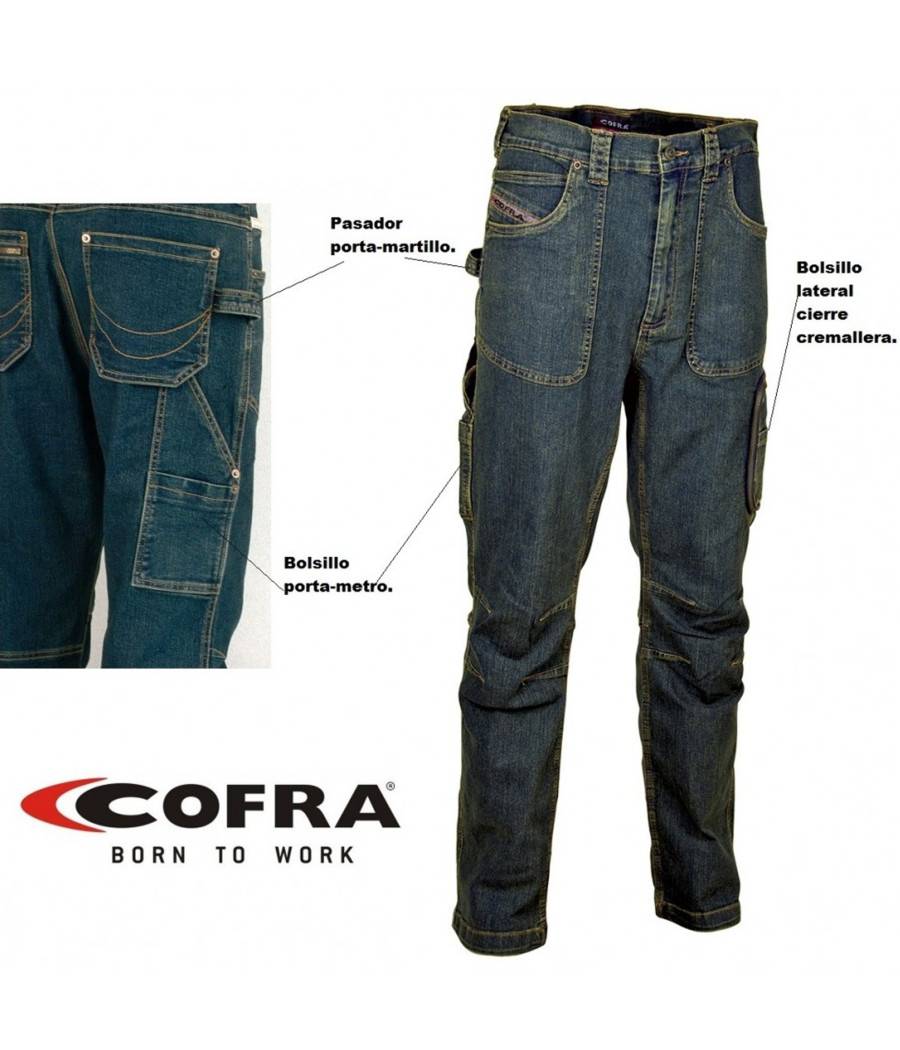 Jeans Barcelona Cofra Pantalone Da Lavoro Elasticizzato Antinfortunistica - 52-1