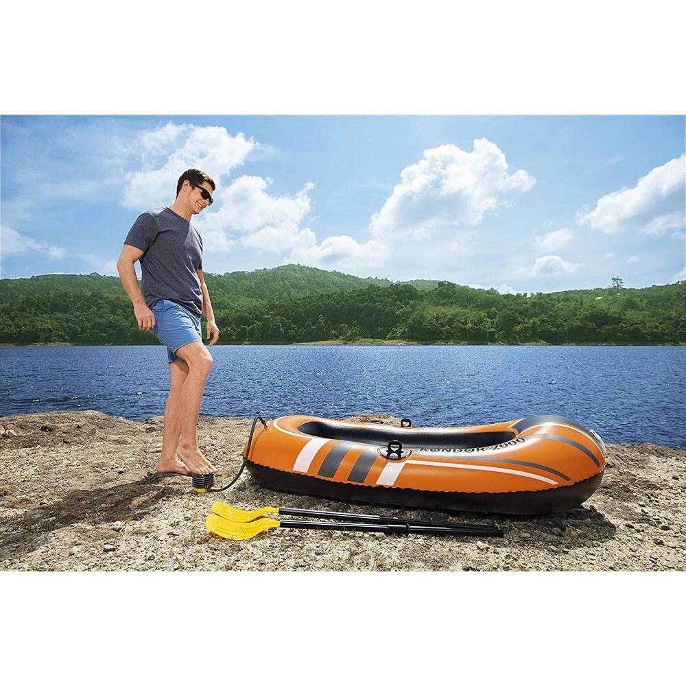 Pompa Ad Aria Di Gonfiaggio A Piede 13 Cm Air Step Con Adattatori Valvole 62147 --2
