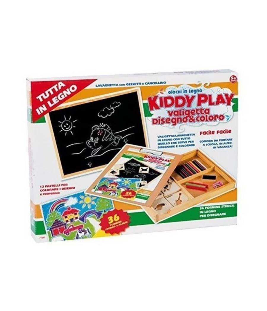 Valigetta Primi Disegni In Legno Con Accessori Per Il Disegno Per Bambini 5+anni --0