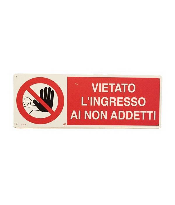 Cartello Vietato Ingresso Segnaletica Direzionale Sicurezza Avvertimento -