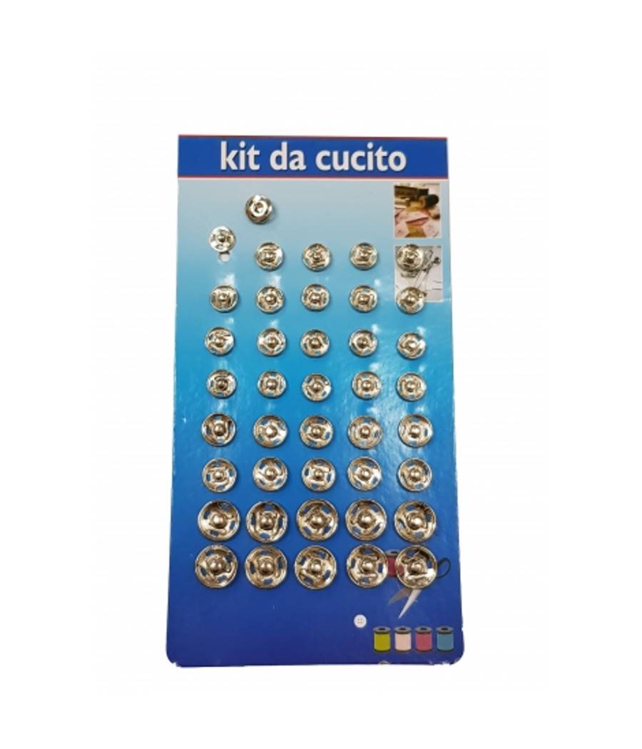 40 Paia Ciappette Apri Chiudi Bottoni Automatici A Pressione In Acciaio Sarta --0