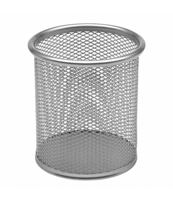Portapenne Tondo Da Scrivania Metallo Rete 8.5x10 Porta Penne Ufficio Scrivania -
