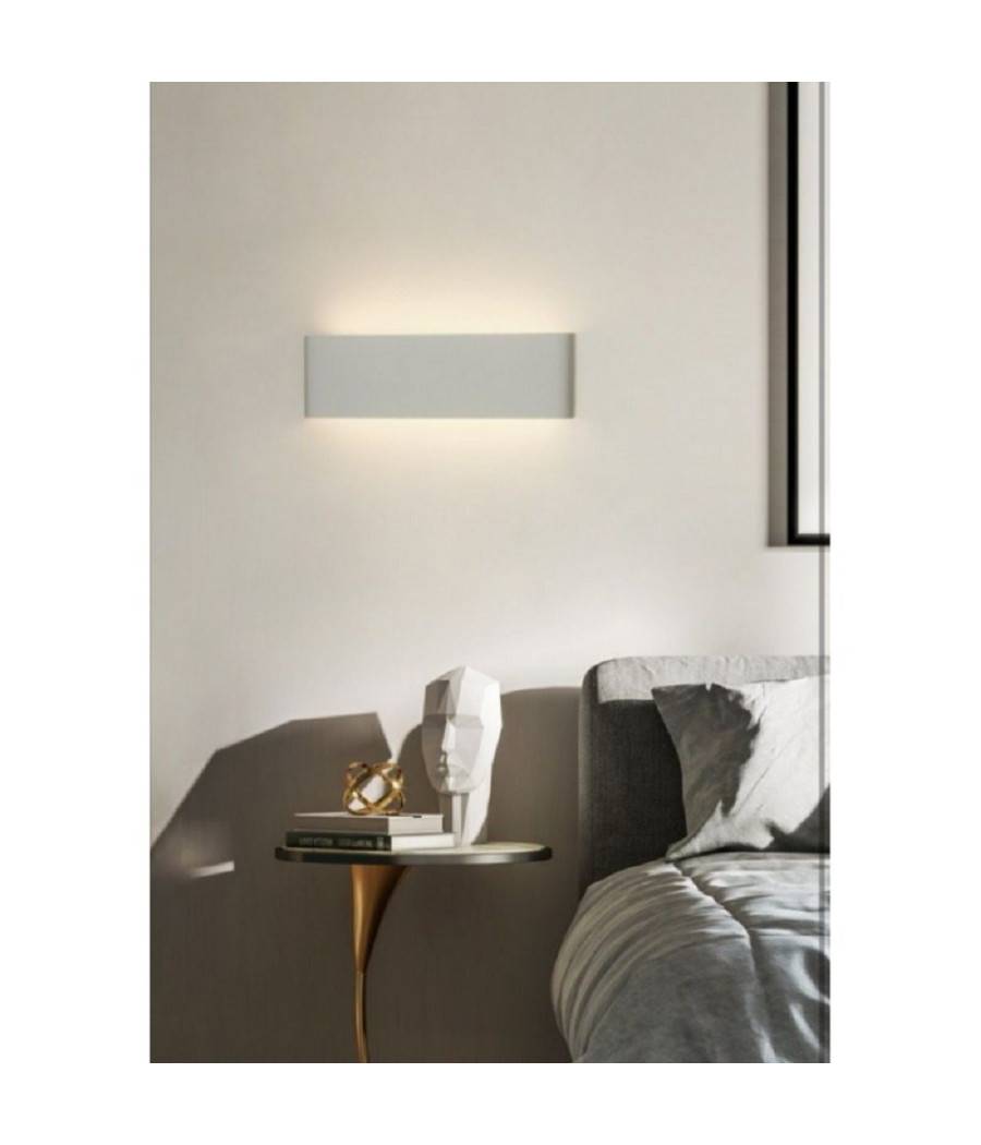 Applique Muro Led 15 W Doppia Emissione Di Luce Bianco Rettangolare Moderno E57 - -Bianco Naturale --0