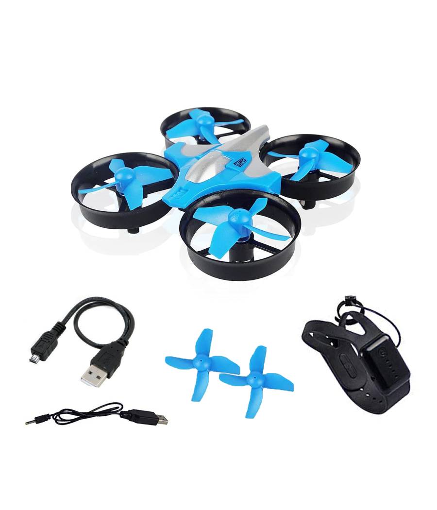 Mini Drone Quadricottero Telecomandato Con Dita Mano Luci Led Rgb Gioco Bambini --3