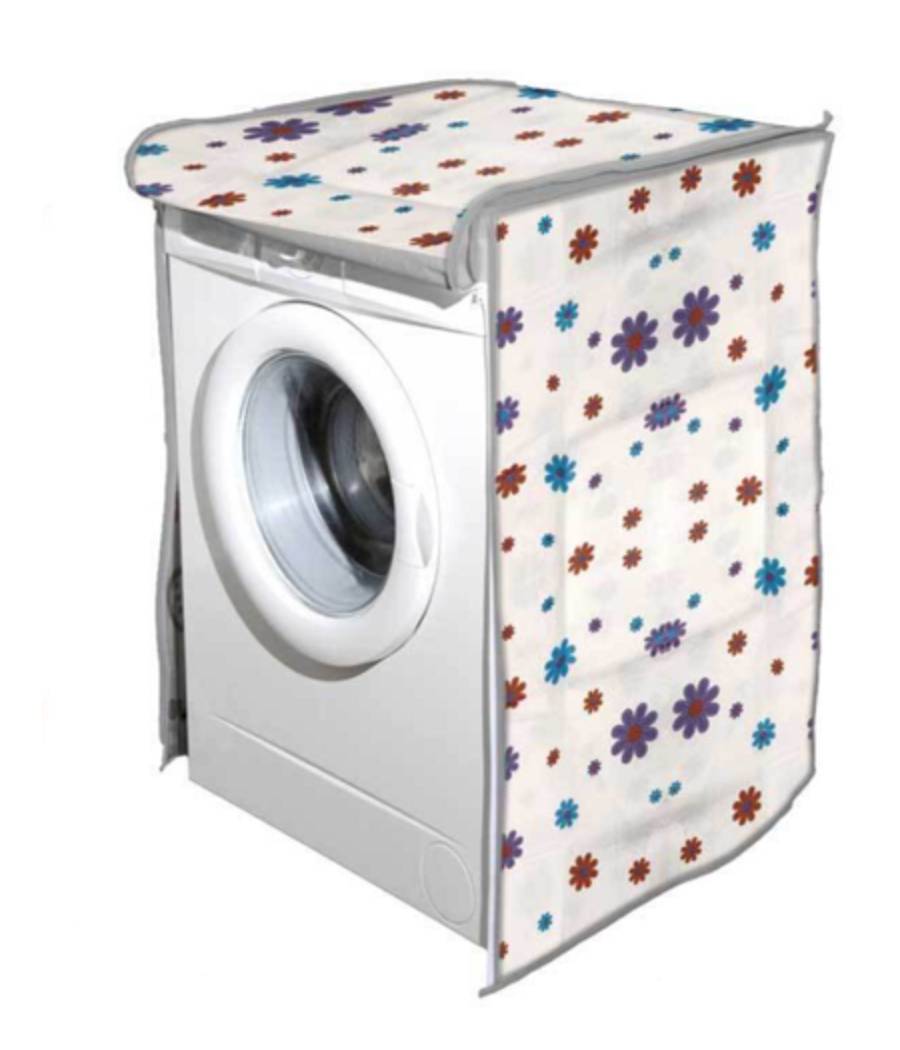 Copri Lavatrice Prottetivo 60x60x80cm Imbottito Cerniera Telo Decori Ass. 345814 --1