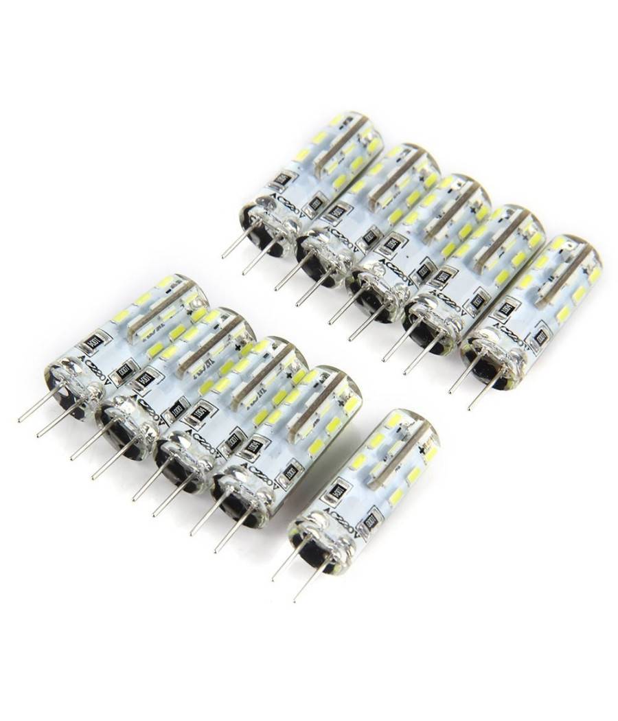 Lampadine A Led Lampade Attacco G4 Smd 3014 Dc 12v Super Luminose Per Lampadari - -Bianco Caldo-4,5 Watt-0