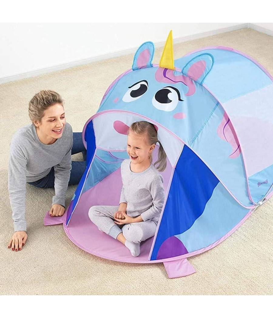 Tenda Capanna Pop Up Da Gioco Unicorno Adventure 182x96x81 Cm Per Bambini 68110 --0